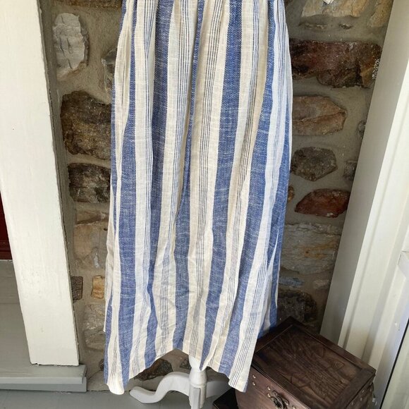 ALICE + OLIVIA BY STACEY BENDET Bauery Puff Sleeved Striped  Midi Dress $375 - Picture 5 of 12